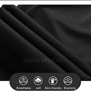 custom LOGO T-shirt Cotton/polyester Slim T Shirt Fitness Bodybuilding Workout Tee Tops Casual - Product Image 2