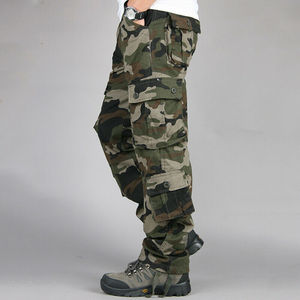 Mens Cargo Trousers Camouflage Print Cargo Trousers for Men with Custom Multi Pockets and High Quality Cotton Material - Product Image 2