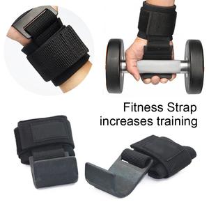 custom new gym hooks Weight Lifting Hooks-Lifting Wrist Straps with Steel Hooks for Pull-ups - Product Image 1