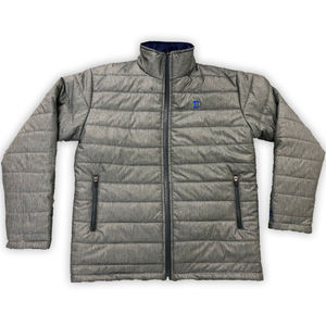 Veste bomber d'hiver de haute qualité à prix abordable, en toile enduite, avec broderie formelle et logo sur le devant - Product Image 1