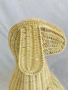 Regalos de navidad tejido de mimbre artesanía cestas Venta caliente perro forma animal de decoración cestas para ventas - Product Image 4