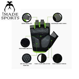 Guantes de ciclismo para hombre/mujer, guantes para bicicleta de montaña, guantes de ciclismo de medio dedo PODP - Product Image 2