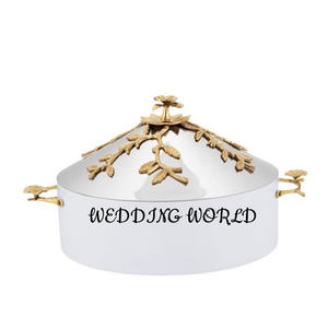 Marmite en métal finition or, qualité supérieure, fabrication artisanale, casserole classique, élégante, design, nouveau réchaud alimentaire en métal - Product Image 4