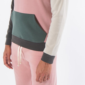 Sudadera de algodón de alta calidad para hombre, color block, con capucha personalizada, logotipo de marca bordado, ropa de invierno - Product Image 4