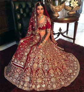 NEW--INDIAN BRIDAL HEAVY LEHENGA, <b>BLOUSE</b> DRESS WITH Embellished in DABKA, Crystal Glass Beads Stone,ZARI-work for Wedding@2021-- - Product Image 1