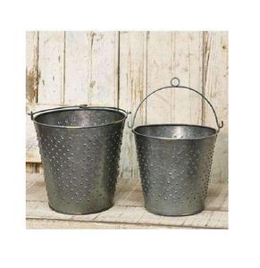 Macetero de Metal decorativo para jardín, macetero de hierro para interior, cubo decorativo, venta al por mayor - Product Image 4