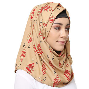 Bufanda hijab de gasa de una pieza para mujer, chales largos y suaves de burbuja lisa, estilo islámico, musulmán - Product Image 3
