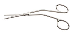 Fomon-Tijeras dentales quirúrgicas, punta afilada, Dorsal Angular, 14 cm, acero inoxidable, curvado, certificado CE ISO - Product Image 2