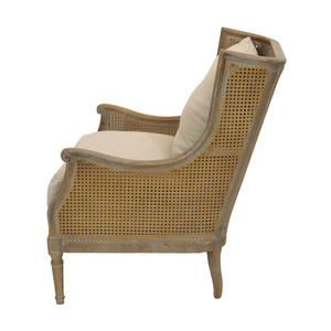 Sedia occasionale <span class=keywords><strong>in</strong></span> rovere massiccio con fuste a doppia parete sui lati e sul retro - Product Image 4