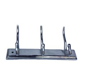 ตะขอแขวนผนังอลูมิเนียมหล่อคุณภาพสูงในกระจกโปแลนด์สามหมุดตะขอแขวนเสื้อโค้ทตกแต่งผนังตะขอโลหะอลูมิเนียม - Product Image 1