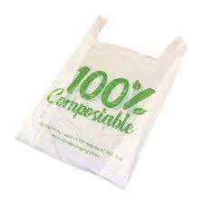 Bolsa de Plástico Biodegradable HDPE con Refuerzo Lateral Tipo Camiseta para Compras Diarias y Abarrotes - Product Image 5