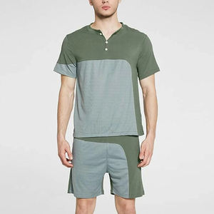Conjunto de camiseta de manga corta y pantalones cortos para hombre, chándal informal de dos piezas, verano 2022 - Product Image 4
