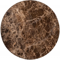 Table d'appoint ronde en marbre brun naturel, design moderne, faite à la main, pour salon, lot de 2 tables gigognes pour café et thé