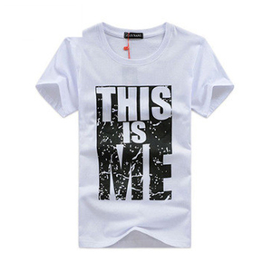 T-shirt pour homme noir design oem, avec impression d'écran, 2021 - Product Image 1