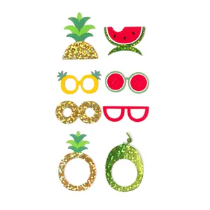 [7] Scrapbooking Supplies 3D Handmade Embellishment Sticker Happy Summer Fruit for Scrapbooking