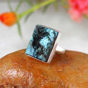 แหวนเงินแท้925,สร้อยข้อมือหินดรูซี่หินเจียอัญมณีดรูซี่หินควอตซ์ทรงหลวม - Product Image 6