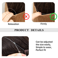 Extensions de cheveux synthétiques de 20 pouces, ondulations d'eau, brun ombré, pour femmes