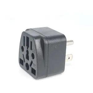 Universeel Type B 3 Pins Geaarde Ac Stekker Reisadapter Stopcontact Voor Usa Us Japan Thailand, Canada Ons Om Eu Ac Power Plug