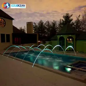 Fonte de fluxo laminar da água da piscina com música, venda imperdível