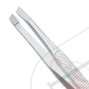 Pince à sourcils à bout incliné en acier inoxydable, outil d'étiquette privée, meilleur outil pour tailler les sourcils, 4 pièces - Product Image 3