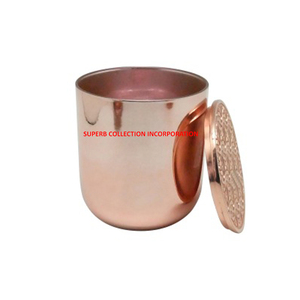Nuevo diseño, venta al por mayor, tarro de vela de cobre martillado de lujo o taza de cera para decoración, diseño personalizado disponible - Product Image 5