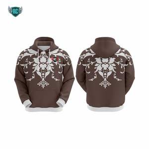 2024 personnalisé en gros sweats à capuche unisexe nouveau top vente sublimé vestes pour hommes 100% polyester bouffée technique bas prix pas cher - Product Image 4