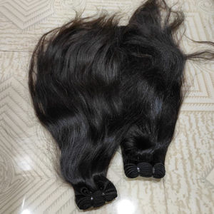 Extensions de cheveux humains vierges de haute qualité avec cuticules cheveux alignés paquets de cheveux de vague italienne noire naturelle - Product Image 1