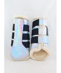 Botas de protección con cepillado de vellón para caballo, alta calidad, populares, equipo ecuestre para montar a caballo - Product Image 1