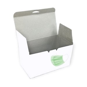 Tùy chỉnh in cho N95 y tế mặt nạ UV lớp phủ matt Cán dập nổi Bao bì hộp cho phẫu thuật Mặt nạ sử dụng trong - Product Image 6