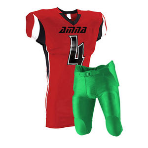 Services OEM Maillot de football américain Kit d'uniformes de football à manches courtes et col en V par sublimation complète - Product Image 2