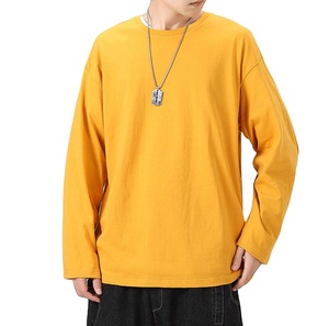 มาใหม่ของผู้ชายแขนยาวผ้าฝ้าย100% สีที่กำหนดเองขนาดบวกเสื้อยืด - Product Image 6