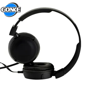 Gonke newest metal fones de ouvido stereo casque ecouteur wired headphones without mic