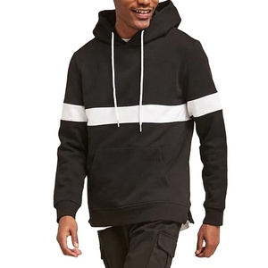 Sweat à capuche 100% coton pour hommes, pull-over avec Logo personnalisé imprimé, vente en gros - Product Image 1