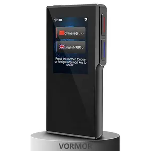 Online Meertalige Voice Vertaler Apparaat T6 2.4 Inch Draagbare Vertaler Apparaat Ondersteuning 82 Talen Wifi Of Mobiele Hotspot