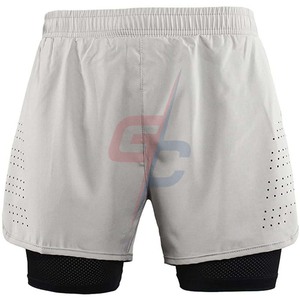 Venta al por mayor de alta calidad para hombre pantalones cortos de gimnasio con diseño de logotipo personalizado pantalones cortos de algodón negro casual simple cantidad - Product Image 2