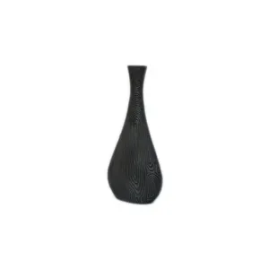 装饰彩色黑色花瓶，标准质量实心金属设计花瓶彩色涂漆装饰设计金属花瓶