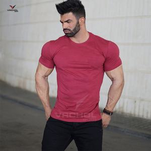 T-shirt de sport à manches courtes pour homme, t-shirt de sport pour la salle de sport, vente en gros - Product Image 5