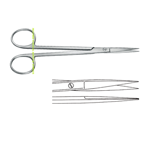 SANVENERO TIJERAS DE FUNCIONAMIENTO FINO STRAIGHT SHARP/SHARP 14CM Instrumentos quirúrgicos Fabricante y exportador - Product Image 3