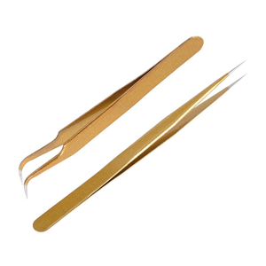 EXTENSION DE CILS COURBÉS S-SHAPED BRUCELLES Instruments de beauté pince à cils de vente chaude de qualité supérieure - Product Image 6