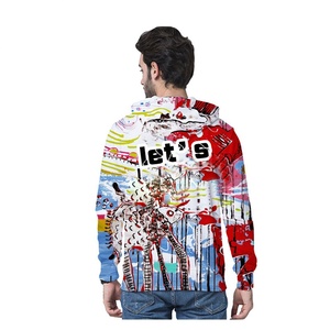 Sweat à capuche oversize en coton/élasthanne pour homme, personnalisable avec logo par sublimation, grandes tailles, en polaire tricotée, hiver, écoresponsable - Product Image 4