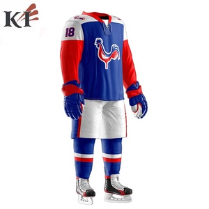 Uniforme de Hockey sobre Hielo Personalizado con Número y Nombre del Equipo, Transferencia Térmica, Ropa para Hombre, KEVEN IMPEX KI-IHU-7509 USA - Product Image 3