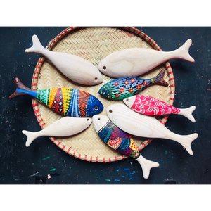 WOODEN FISH DECOR / CARVED WOOD - Helen T +84 374 288 086 - Product Image 6