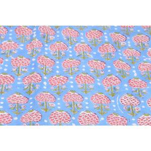 Tissu en coton à Voile indien, africain, bloc à la main, pour la confection de robes de cour, tissu léger pour vêtements de femmes - Product Image 1