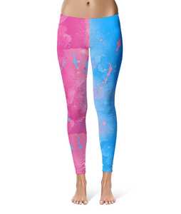 Pink or Blue Sleeping Beauty Inspired - Leggings in Capri or Full Length - Product Image 2