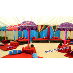 Décoration de thème de mariage marocain, installation de scène de Style Rajasthani sappet, traditionnel indien, 1 pièce - Product Image 1