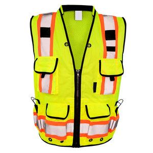 เสื้อกั๊ก Hi-Viz ทรงสลิมฟิต,เสื้อสวมศีรษะแขนยาวแบบเต็มตัวเสื้อกั๊กเพื่อความปลอดภัยในการทำงานปรับแต่งโลโก้ได้ - Product Image 1