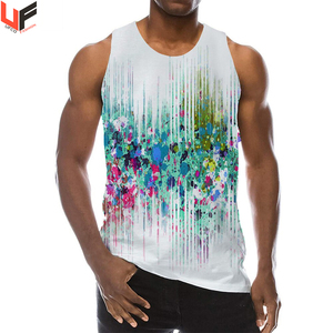 Camiseta sin mangas de entrenamiento para hombre, camiseta interior blanca transpirable de Color sólido hecha de polycotton Spandex, opción de impresión DHL personalizada - Product Image 5