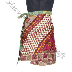 Mini <b>Skirts</b> Vintage Style Silk <b>Wrap</b> Mini <b>Skirts</b> Indian Magic Silk <b>Wrap</b> Mini <b>Skirt</b> - Product Image 4
