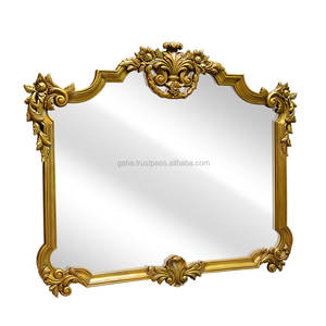 <b>Mirror</b> Carved <b>Gold</b> Leaf Colour From Solid Wood - Product Image 3