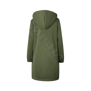 Sudadera con capucha larga con el logotipo del OEM para mujer - Product Image 5